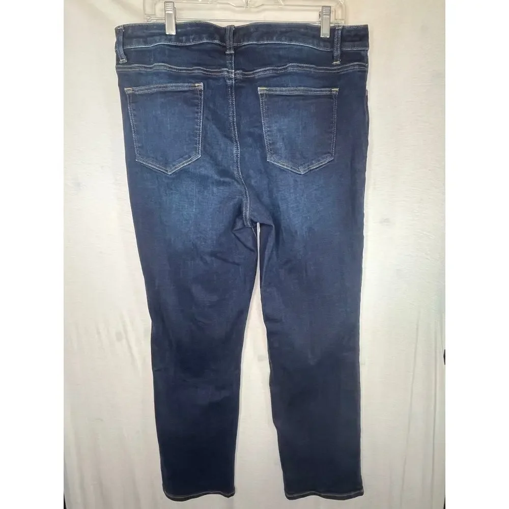 Talbots straight leg stretchy jeans, size 16P, EUC